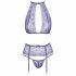 Kissable - kanten lingerie set (paars) - L/XL