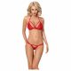 Obsessive 838-SET-3 - kanten bh-set (rood)