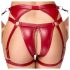 Cottelli Bondage - glanzend beha set met handboeien (rood)