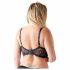 Cottelli Plus Size - Strappy, Ringed Push-Up Bra (Black)  - 85E