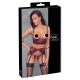 Cottelli Bondage - Matte kanten bh-set (rood) - L