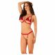 Obsessive Rubinesa - pikant lingerie set (rood)