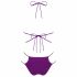 Obsessive Balitta - glanzende halter bikini (paars)