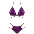 Obsessive Balitta - glanzende halter bikini (paars)