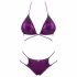 Obsessive Balitta - glanzende halter bikini (paars)