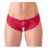 Cottelli - Open string met strikje (rood) - M