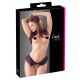 Cottelli - open pareltje string (zwart) - XL