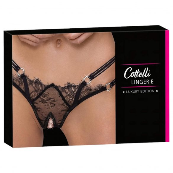 Cottelli - luxe open string (zwart)