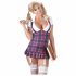 Cottelli - Plaid schoolgirl jurk - XL