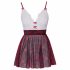 Cottelli - schoolgirl kostuum (rood-wit) - M