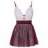 Cottelli - schoolgirl kostuum (rood-wit) - L