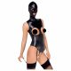 Bad Kitty - open body met hoofdmasker (zwart)