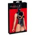 Bad Kitty - open body met hoofdmasker (zwart) - M