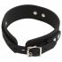 Bad Kitty - silicone halsband met riem (zwart)