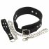 Bad Kitty - silicone halsband met riem (zwart)