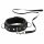 Bad Kitty - Spijker- en Studhalsband met Leash (Zwart)