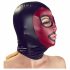 Bad Kitty - glanzende zuigmasker - zwart-rood (S-L)