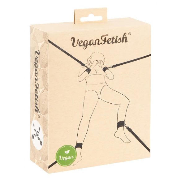 Vegan Fetish - bed binding set (zwart)