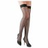 Cottelli - Dichte fishnet stay-ups (zwart)