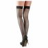 Cottelli - Dichte fishnet stay-ups (zwart)