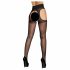 Cottelli - kanten taille panty (zwart) - 5