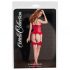 Cottelli - Striped Back Seam Stockings (Nude-Red) 