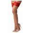 Obsessive Cupide Desir - kanten hold-up kousen (rood)