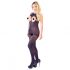 NO:XQSE - open halter nek catsuit - zwart (S-L)