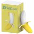 Magános - oplaadbare, waterdichte bananen vibrator (geel-wit)