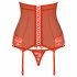 Obsessive 838-COR-3 - haltertop met string (rood)