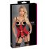 Cottelli - kanten bustier set (rood)