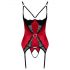 Cottelli - kanten bustier set (rood)