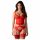 Obsessive Cupide Desir - doorzichtige kanten top set (rood)