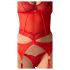 Obsessive Cupide Desir - doorzichtige kanten top set (rood)