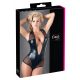 Cottelli - glanzend net body (zwart) - M