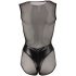 Cottelli - glanzend net body (zwart) - XL