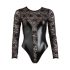 Cottelli - Shiny Lace Bodysuit (Black)  - M