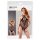 NO:XQSE - Kant-en-bloem halter neckline net body - zwart (S-L)