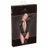 Noir - halsband bodysuit (zwart)