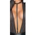 Noir - halsband bodysuit (zwart)