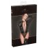 Noir - halsband bodysuit (zwart) - L