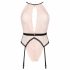 Obsessive Lilines - body met jarretels (roze) - L/XL