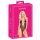 Kissable - roze geborduurde body (zwart) - L/XL