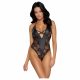 Cottelli Feest - bloemen body (zwart) - M