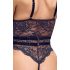 Cottelli - open strappy body (zwart) - M