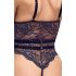 Cottelli - Open, strappy seksbody (zwart) - M