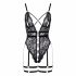 Cottelli - open strappy body (zwart) - M