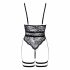 Cottelli - open strappy body (zwart) - M