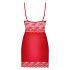 Obsessive Lovica – kanten nachtjurk met string (rood) - 2XL