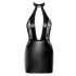 Noir halter mini-jurk (zwart)